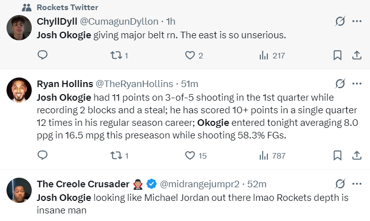 开场奥科吉, 休媒